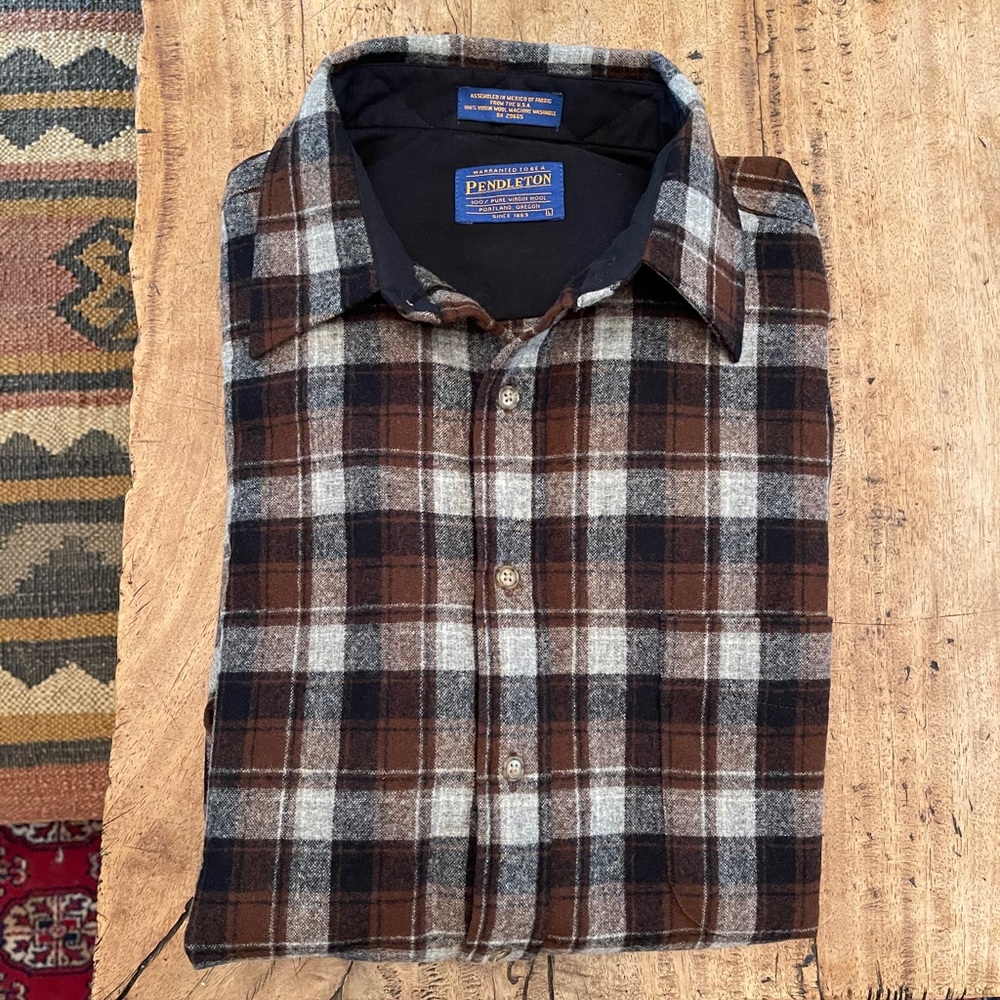 Pendleton Wool Lodge Plaid Flannel Shirt
